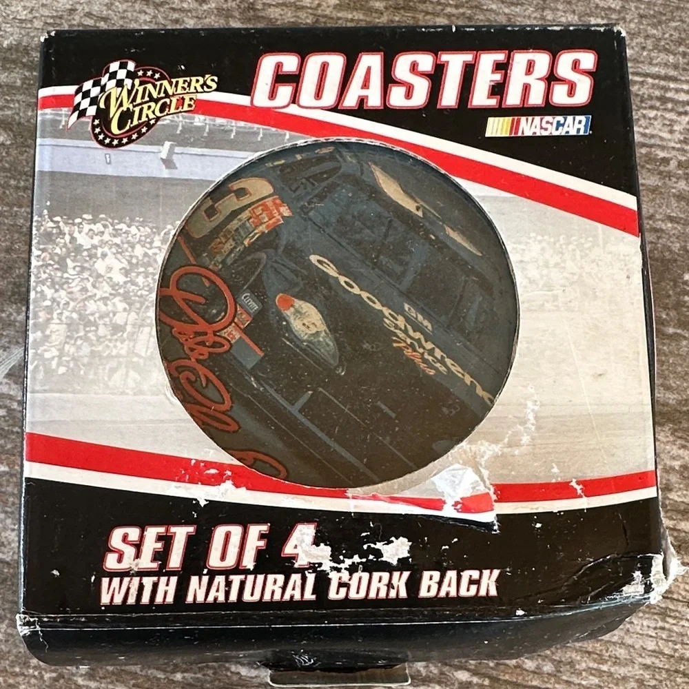 Nascar Winner's Circle Coasters - Black, Red, and White